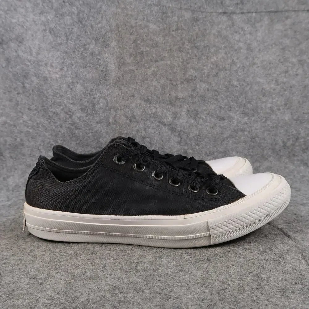 Converse Shoes Kids 6 Sneakers Chuck Taylor II All Star Casual Canvas Black Low